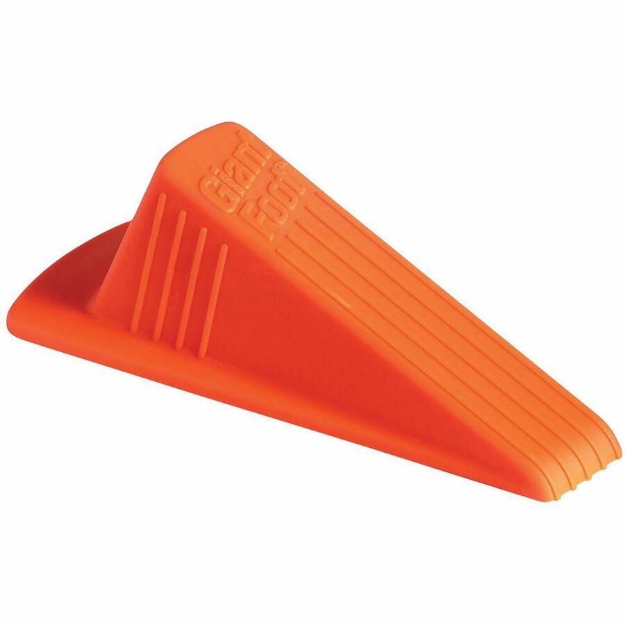 2" Door Clearance - Non-skid Base, Prevent Scratches, Impact Resistant, Non-slip, Heavy Duty, Crush Proof - Rubber, Santoprene, Sanoprene - 2" Height x 3.5" Width - Orange - 1 Each