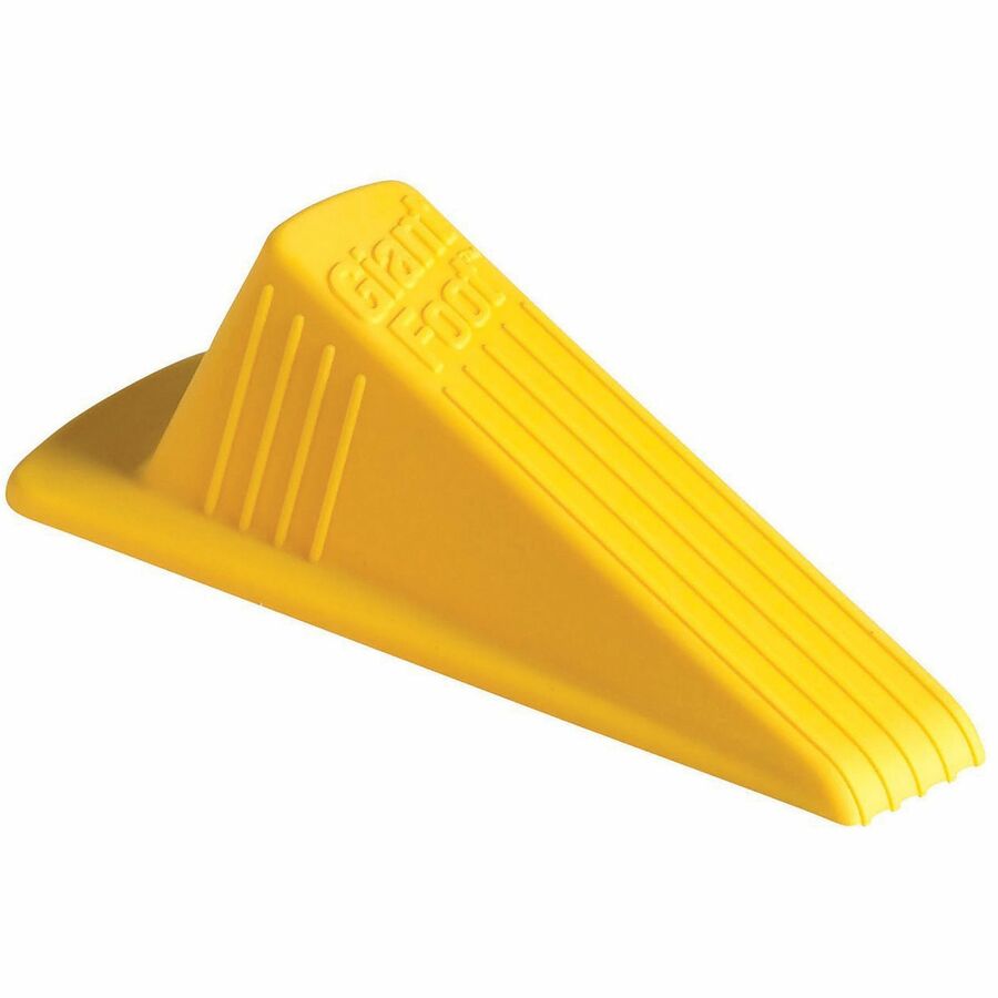 2" Door Clearance - Non-skid Base, Prevent Scratches, Impact Resistant, Non-slip, Heavy Duty, Crush Proof - Rubber, Santoprene, Sanoprene - 2" Height x 3.5" Width - Yellow - 1 Each