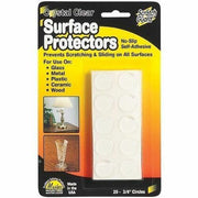 0.75" Diameter - Circle - Self-adhesive - Clear - 20/Pack