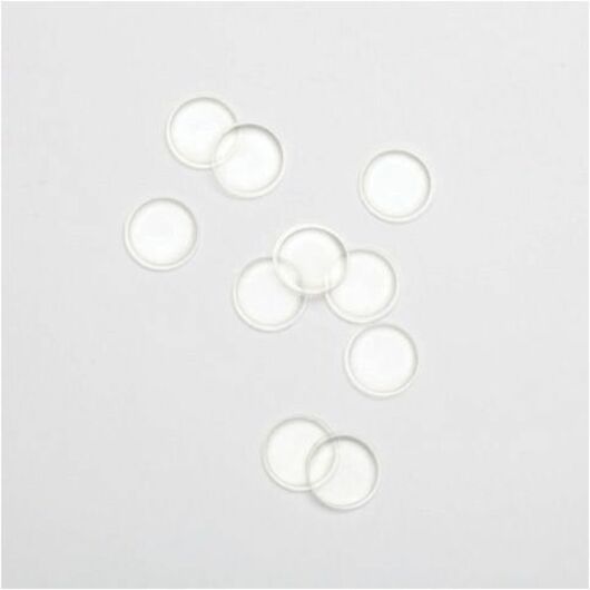 0.75" Diameter - Circle - Self-adhesive - Clear - 20/Pack