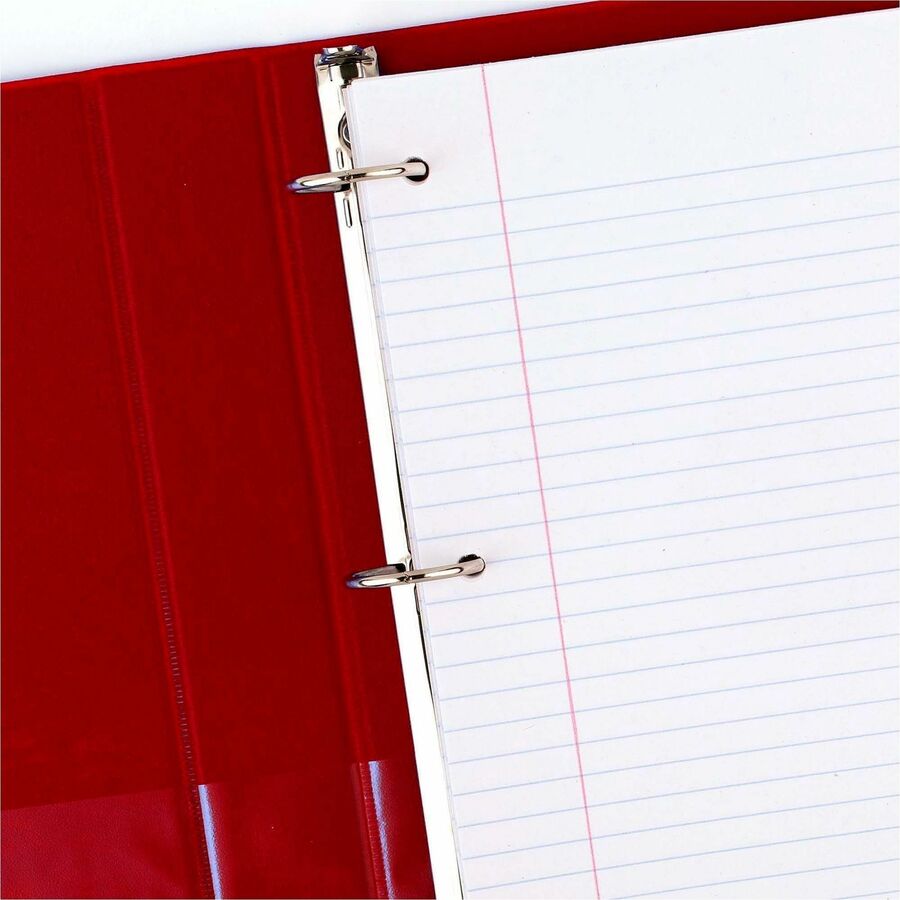 200 Sheets - Spiral - 0.31" Ruled - Ruled Red Margin - 16 lb Basis Weight - Letter - 8 1/2" x 11" Sheet Size - White Paper - 1 Pack