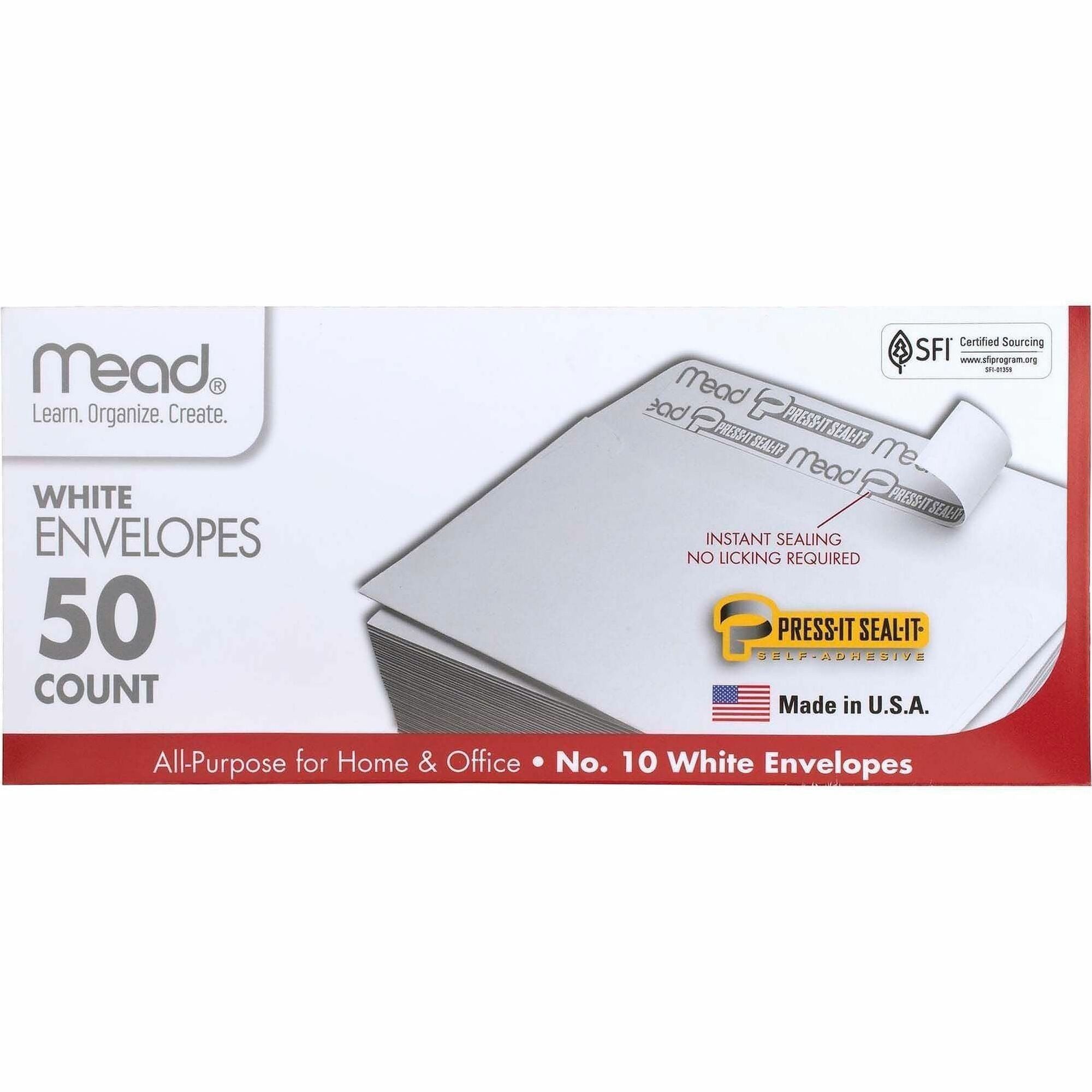 Business - #10 - 4 1/8" Width x 9 1/2" Length - Self-sealing - White - 1 Box