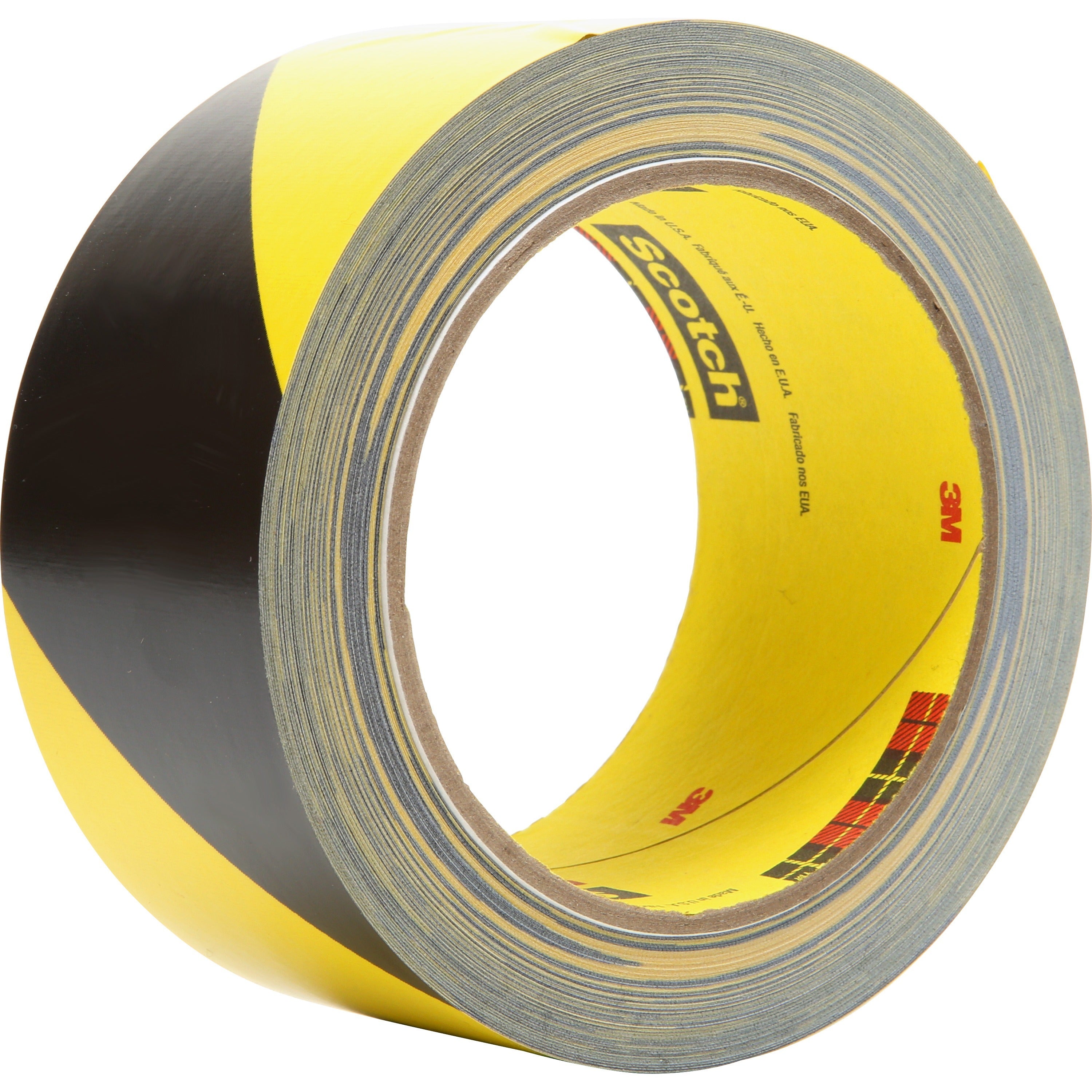 36 yd Length x 2" Width - Black, Yellow - Vinyl - 5.40 mil - Rubber Resin Backing - Abrasion Resistant, Chemical Resistant - For Hazard Identification, Floor Marking - 1 Roll