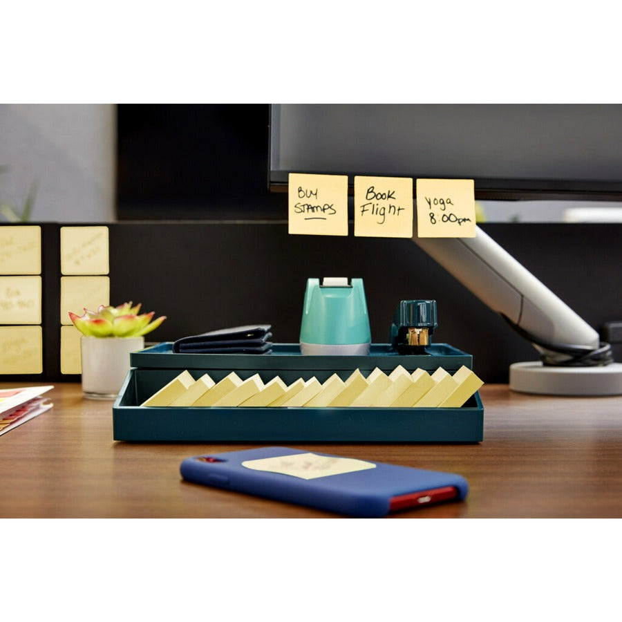 900 - 2" Flag/Note Width x 2" Flag/Note Length - Square - 90 Sheets per Pad - Unruled - Yellow - Paper - Self-adhesive - 10 / Pack
