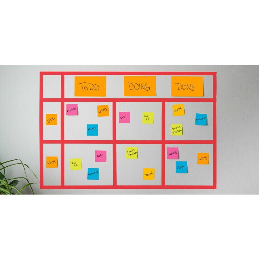 360 - 6" Flag/Note Width x 4" Flag/Note Length - Rectangle - 45 Sheets per Pad - Unruled - Vital Orange, Limeade, Tropical Pink, Sunnyside - Paper - Self-adhesive - 8 / Pack