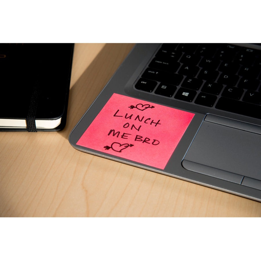 Post-it Notes Poptimistic Color Collection, 3" x 3", Square, Unruled, 100 Sheets per Pad, 14 Pads/Pack, Multicolor (Power Pink, Vital Orange, Aqua Splash, Guava, Acid Lime, Neon Green), Self-adhesive, Repositionable