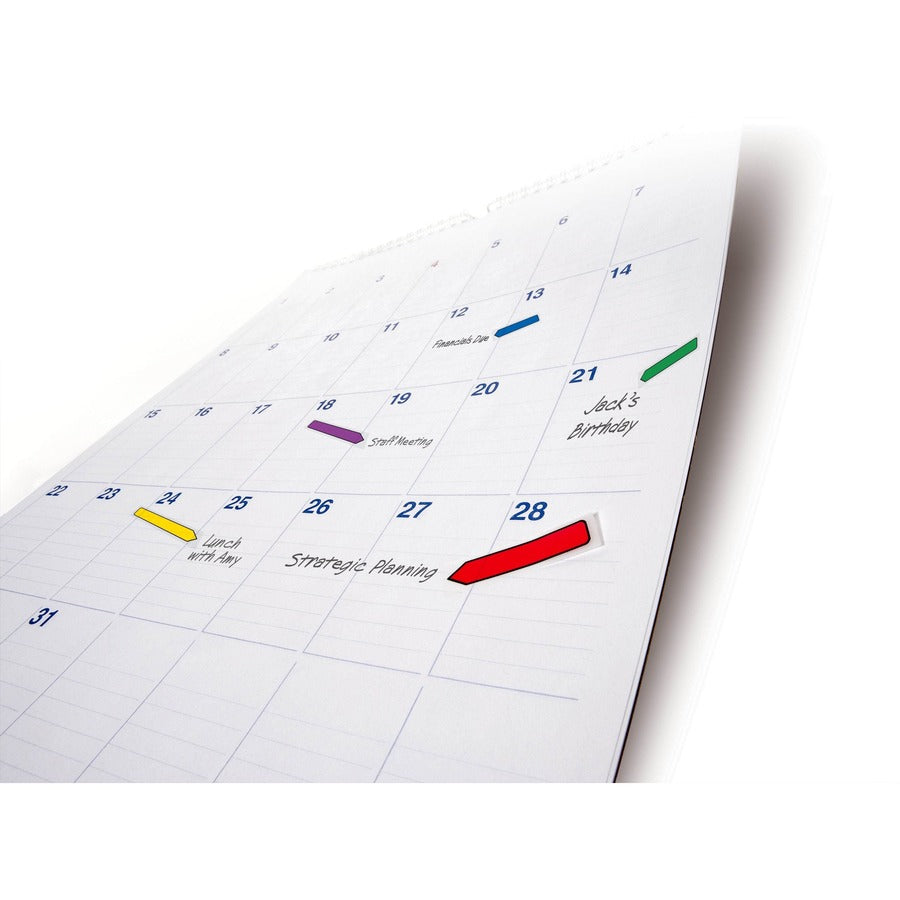 Post-it Arrow Flags, Bright Colors, 1/2" x 1 3/4", 20 Each of Blue, Green, Purple, Red, Yellow, 100 Flags per Pack, Removable, Self-Adhesive, Dispenser Included