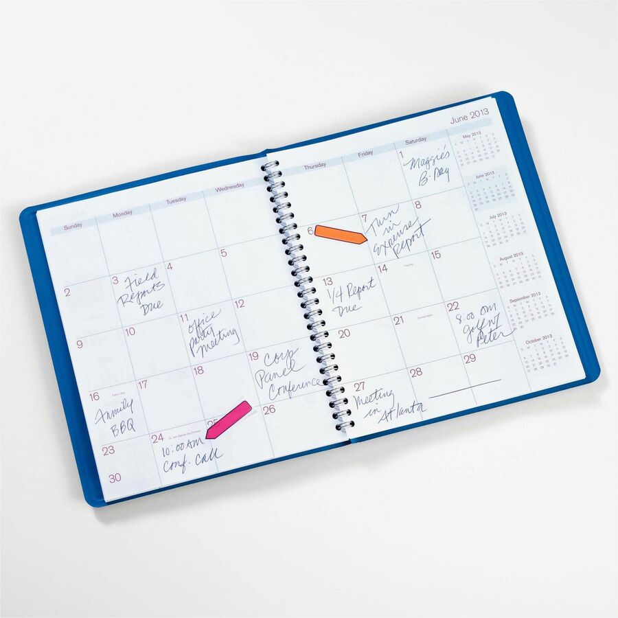 Post-it Arrow Flags, Bright Colors, 1/2" x 1 3/4", 20 Each of Blue, Green, Purple, Red, Yellow, 100 Flags per Pack, Removable, Self-Adhesive, Dispenser Included