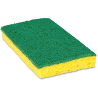 Scotch-Brite Medium-Duty Scrub Sponges - 6.3" Height x 3.5" Width - 20 / Carton - Cellulose - Yellow, Green