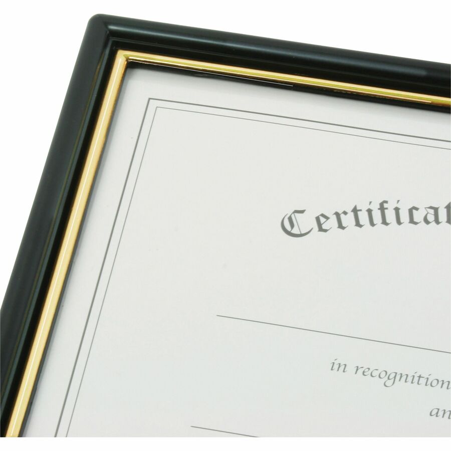 Golite nu-dell EZ Mount Wall Frame - Holds 8" x 10" Insert - Plastic - Black, Black - 1 Each