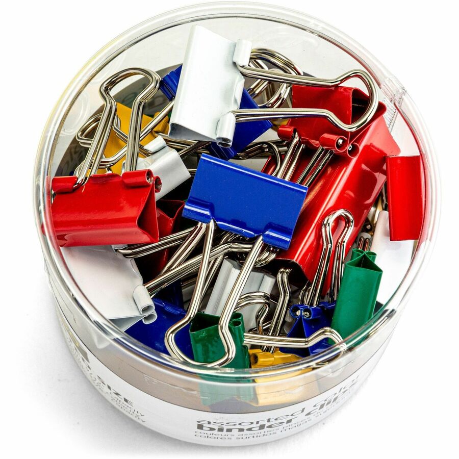 Officemate Binder Clips - Medium - Assorted - 1 Pack