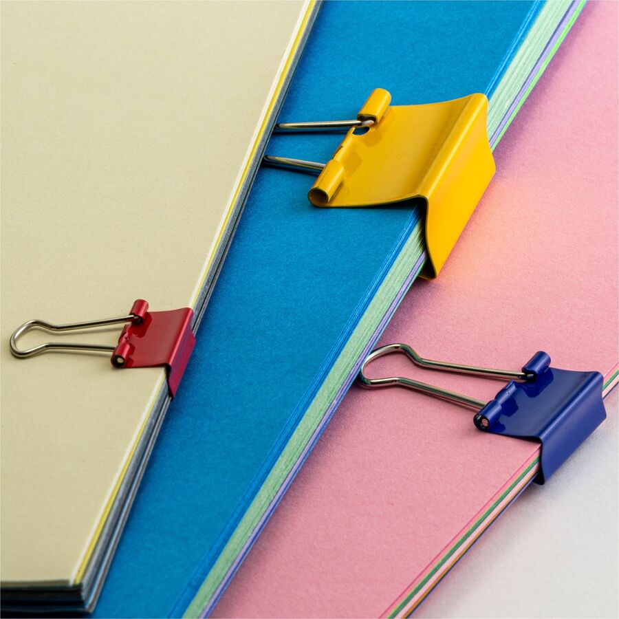 Officemate Binder Clips - Medium - Assorted - 1 Pack