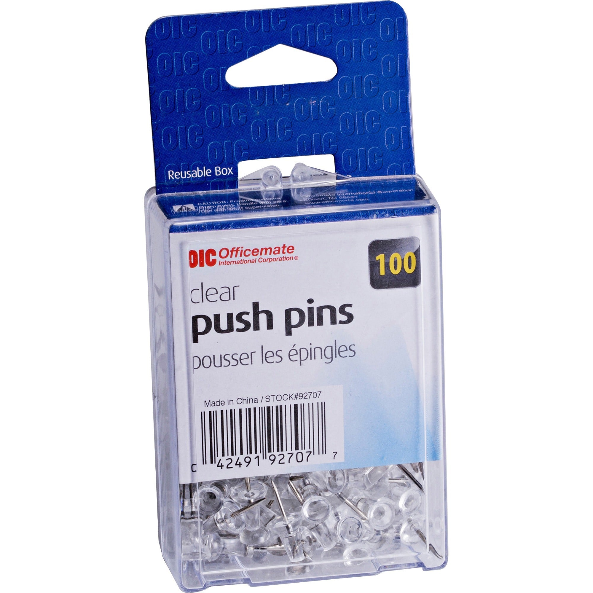 0.5" Length x 0.3" Diameter - Clear - 100 / Box