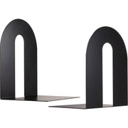 10" Height - Desktop - Non-skid Base, Chip Resistant, Non-slip, Scratch Resistant - Enamel - Black - Steel - 1 Pair