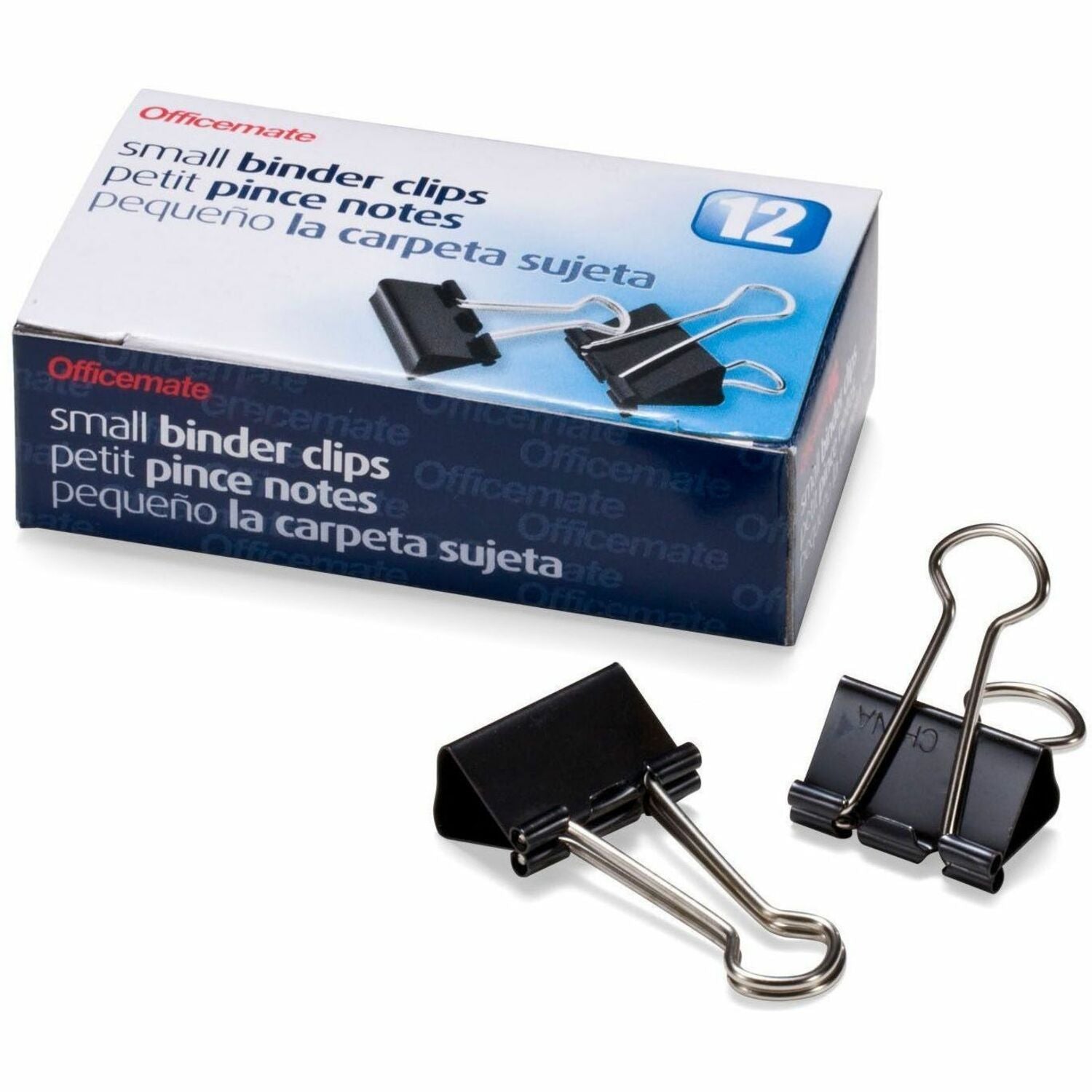 Small - 0.7" Width - 0.37" Size Capacity - Corrosion Resistant - Black - 12 / Box