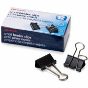 Small - 0.7" Width - 0.37" Size Capacity - Corrosion Resistant - Black - 12 / Box