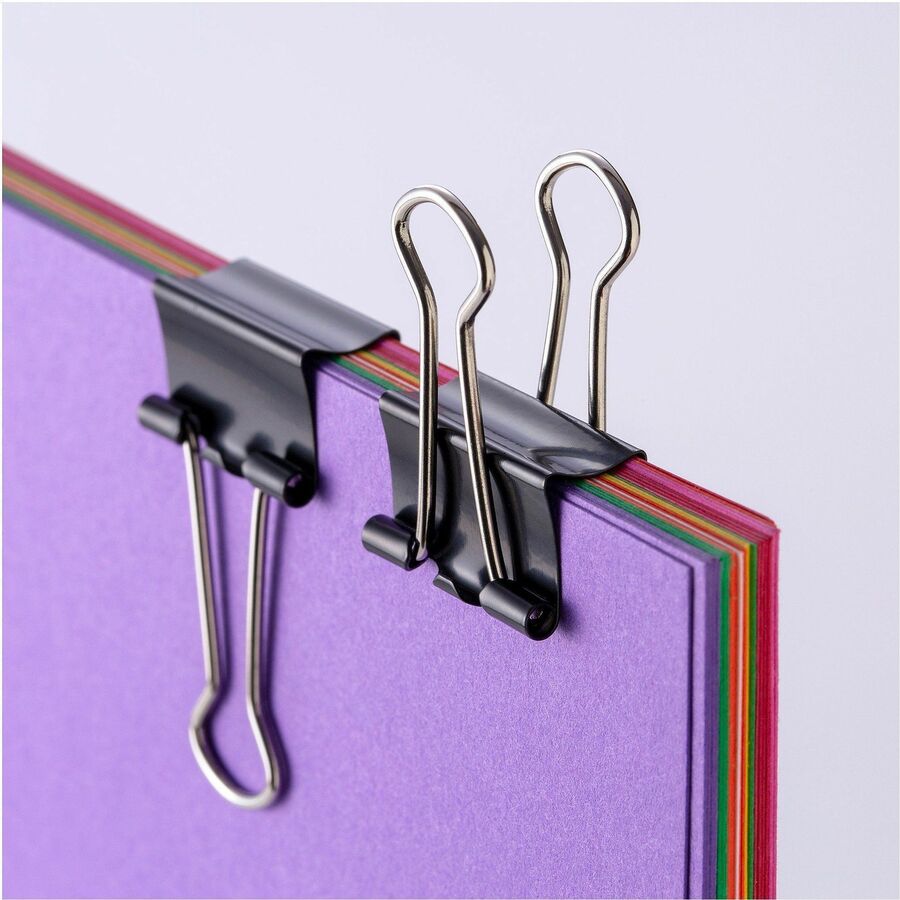 Small - 0.7" Width - 0.37" Size Capacity - Corrosion Resistant - Black - 12 / Box