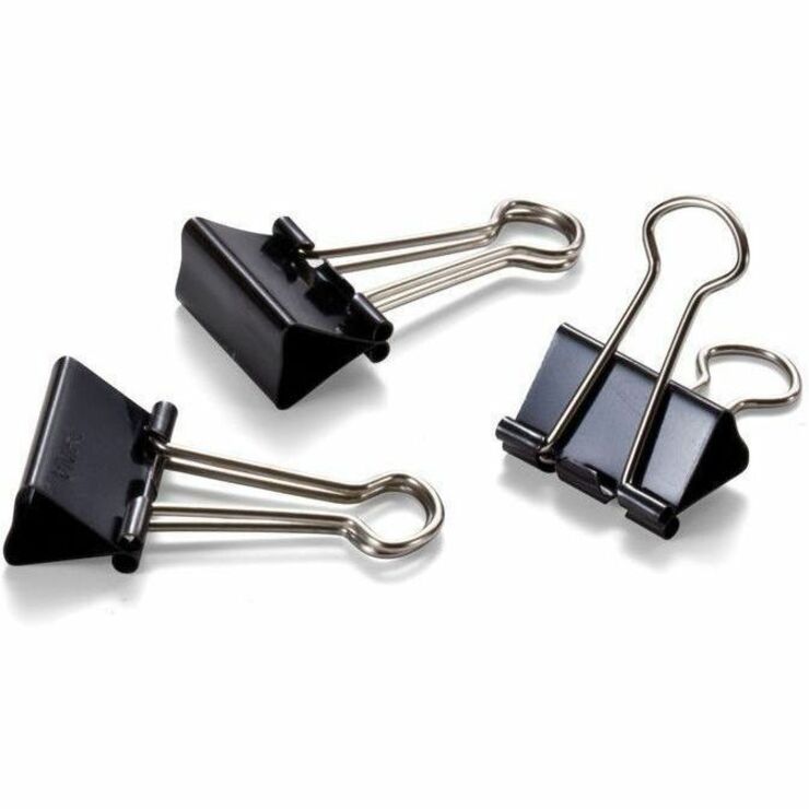 Small - 0.7" Width - 0.37" Size Capacity - Corrosion Resistant - Black - 12 / Box