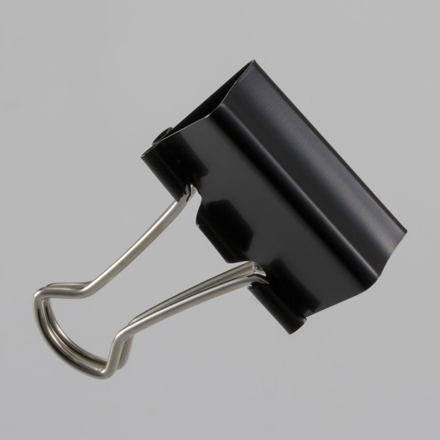Officemate Binder Clips - Medium - 2.4" Width - 0.62" Size Capacity - for File - Corrosion Resistant, Durable - Black - 12 / Box