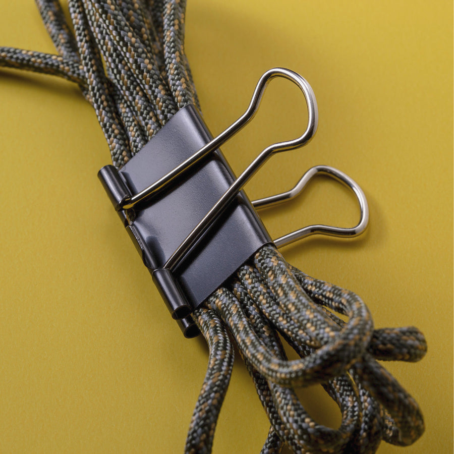 Officemate Binder Clips - Medium - 2.4" Width - 0.62" Size Capacity - for File - Corrosion Resistant, Durable - Black - 12 / Box