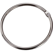 Officemate Loose-Leaf Book Rings - 3" Diameter - Silver - Metal - 10 / Box