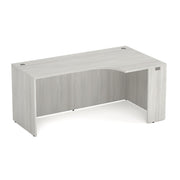 OfficeSource Laminate Credenza with Right Corner Extension - 66''W - Arcadia White