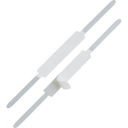 2.8" Length - 2" Size Capacity - Silver - Steel - 100 / Box