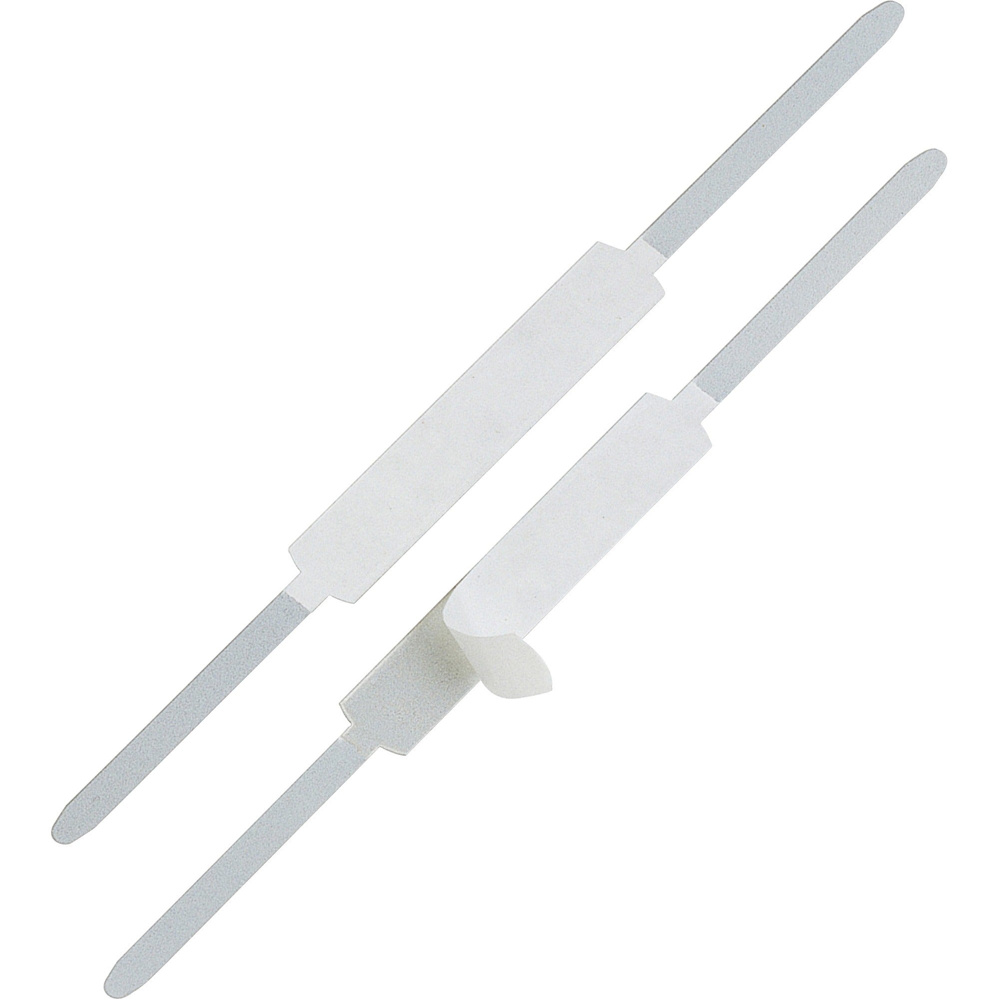 2.8" Length - 2" Size Capacity - Silver - Steel - 100 / Box