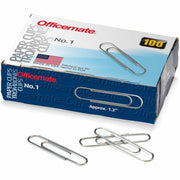 Paper Clips, #1 Gem, 100 Per Box, 10 Boxes