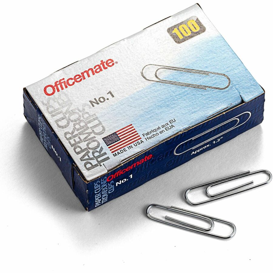 Paper Clips, #1 Gem, 100 Per Box, 10 Boxes