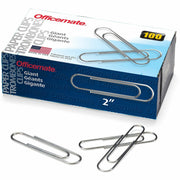 Paper Clips, Giant Gem, 100 Per Box, 10 Boxes