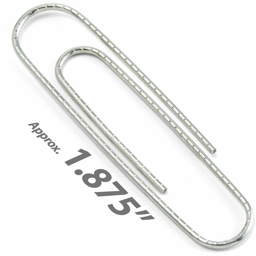 Paper Clips, Giant Non-Skid Gem, 100 Per Box, 10 Boxes