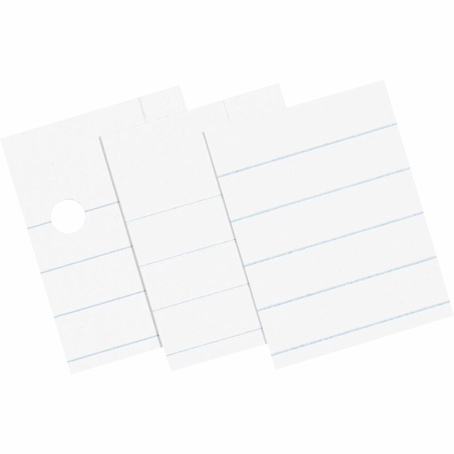 Pacon Composition Paper - Letter - Wide Ruled Front Ruling - 0.37" Ruled - Unruled Margin - 16 lb Basis Weight - Letter - 8 1/2" x 11" Sheet Size - White Paper - Bond Paper - 500 / Ream