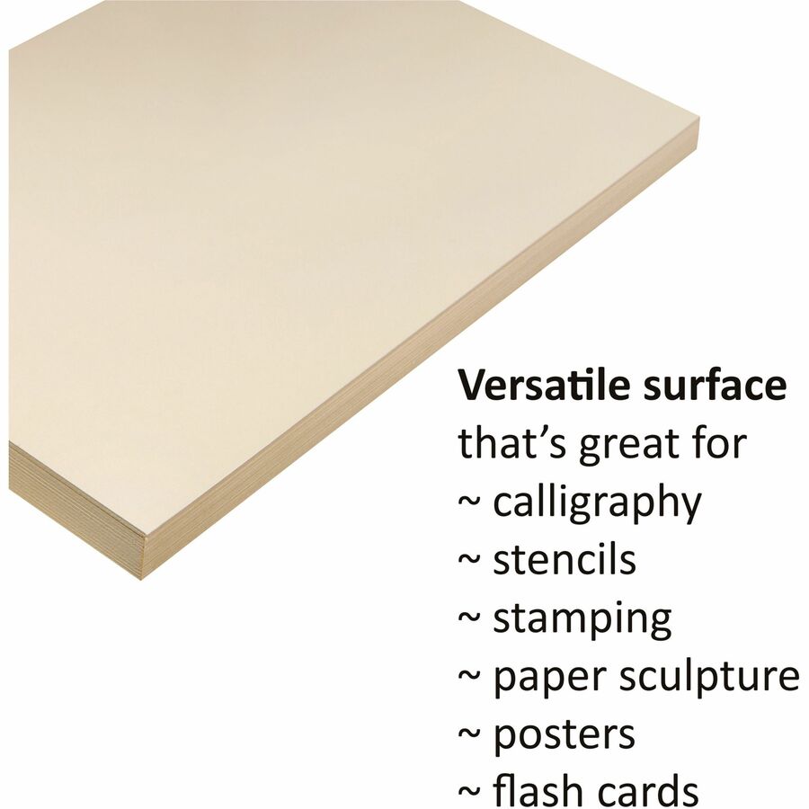 Pacon Tagboard - Craft, Art - 24" Width x 36" Length - Manila - 1 Pack