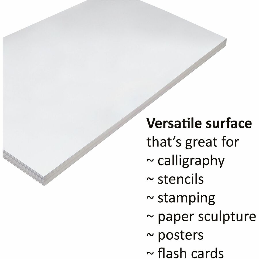 Pacon Tagboard - Craft, Art - 24" Width x 36" Length - White - 1 Pack