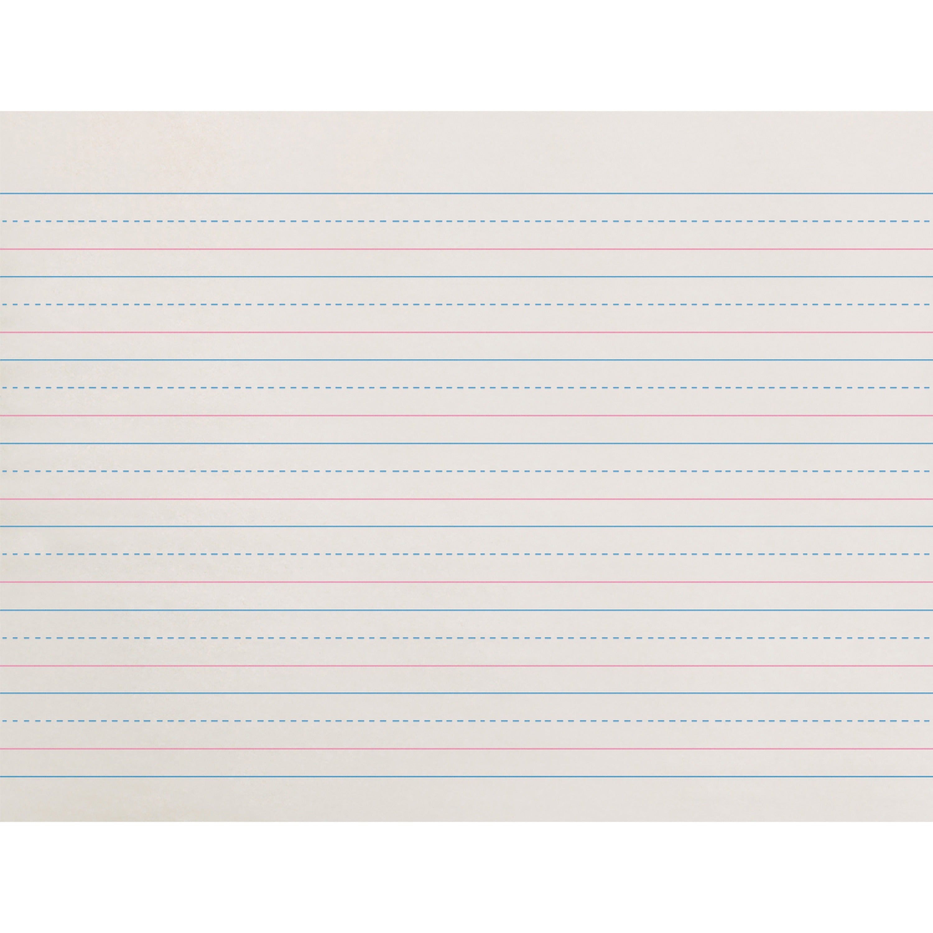 Newsprint Handwriting Paper, Dotted Midline, Grade 1, 5/8" x 5/16" x 5/16" Ruled Long, 10-1/2" x 8", 500 Sheets