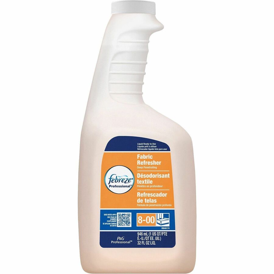 Febreze Fabric Refresher Spray - Spray - 32 fl oz (1 quart) - Fresh Scent - 8 / Carton - White