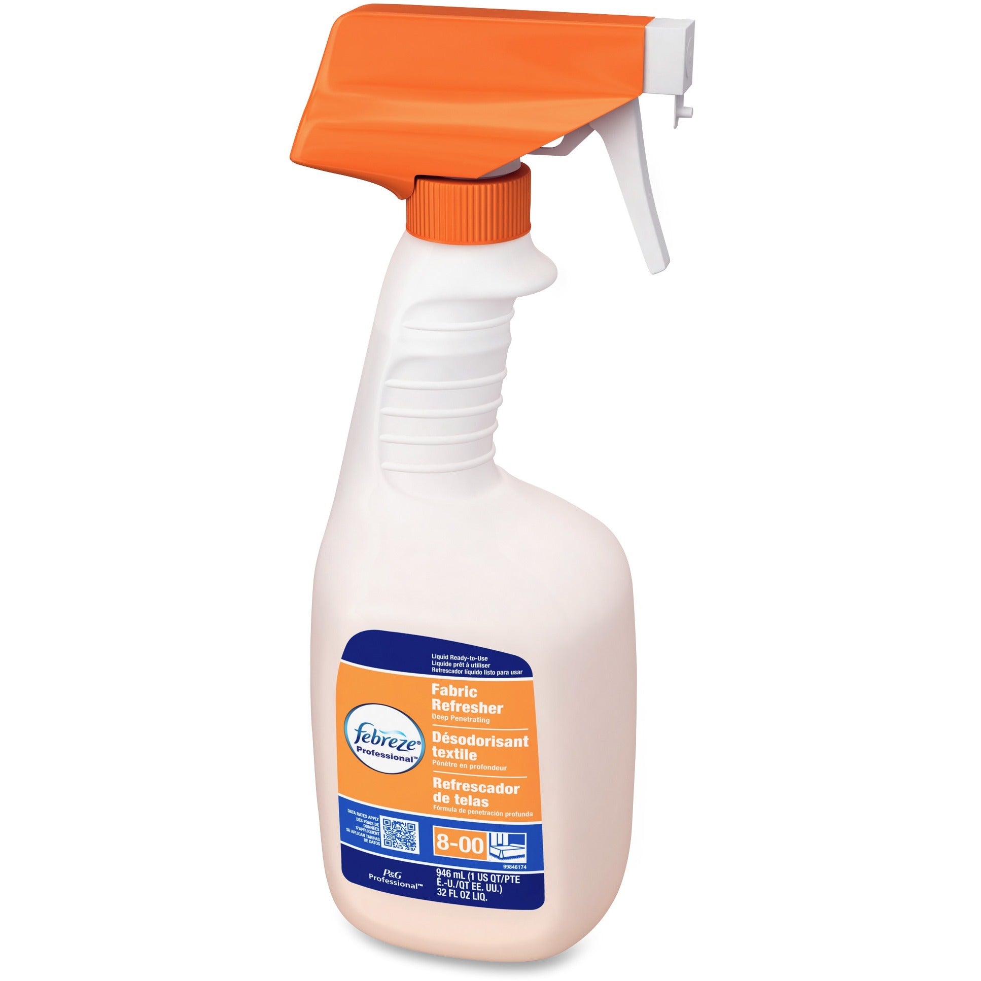 Febreze Fabric Refresher Spray - Spray - 32 fl oz (1 quart) - Fresh Scent - 8 / Carton - White