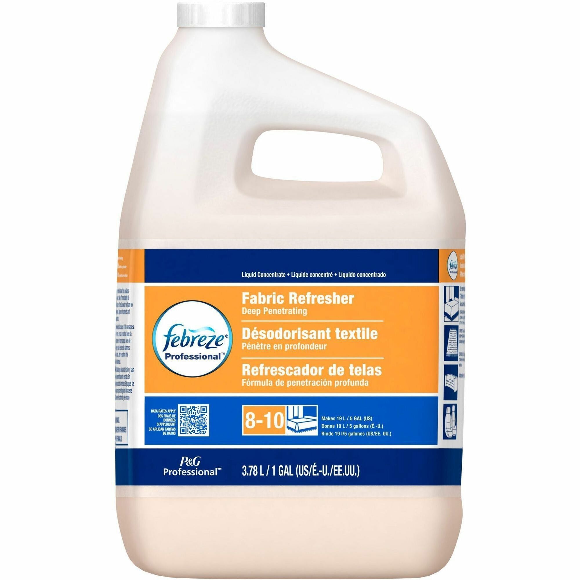 128 fl oz (4 quart) - Fresh Scent - Pleasant Scent - Blue, White - 1 Carton