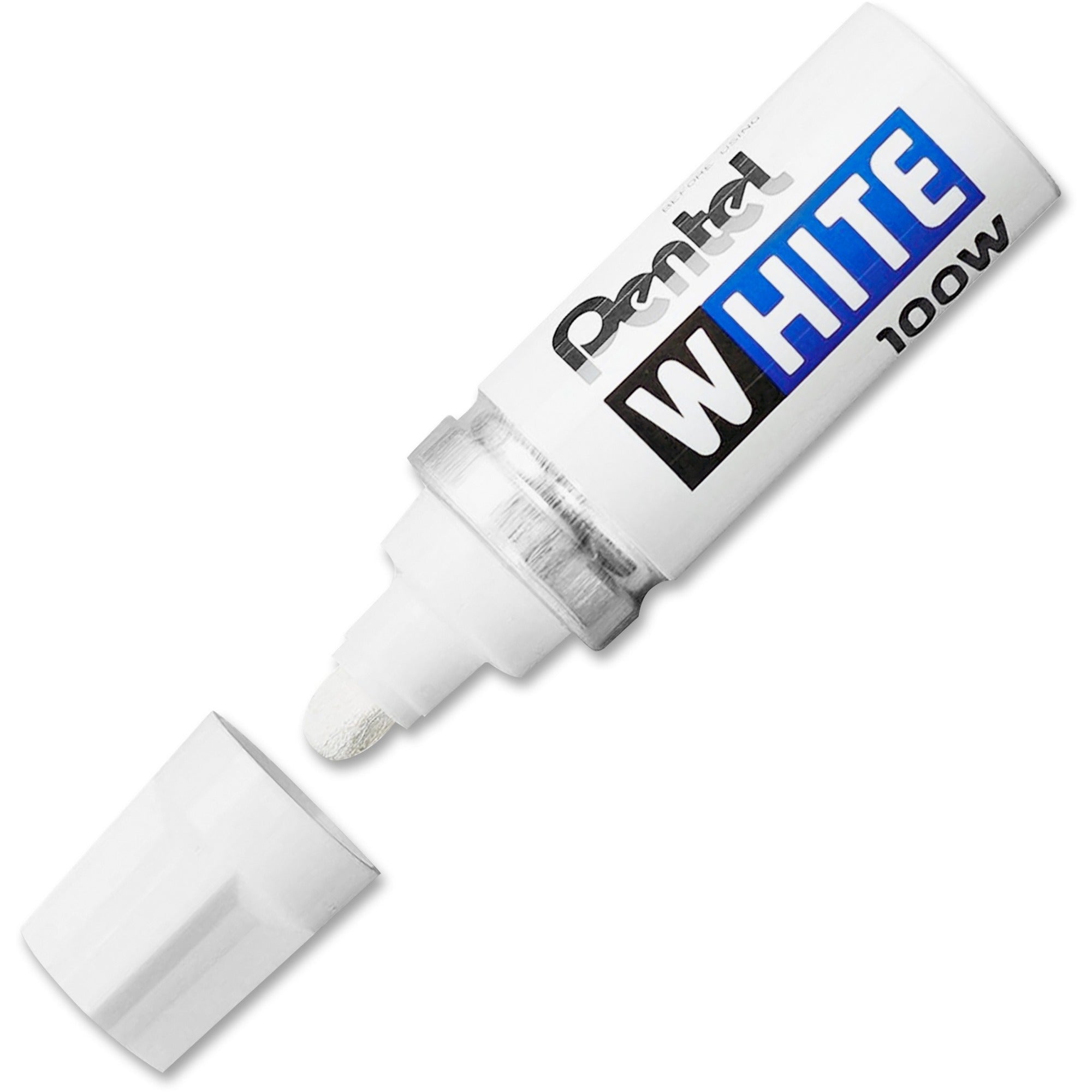 Pentel Felt Tip White Markers - White Ink - 1 Each