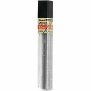 Pentel Super Hi-Polymer Leads - 0.5 mm , Fine Point - 2H - Black Lead - 12 / Tube