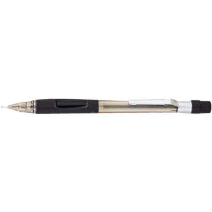 Pentel Quicker Clicker Mechanical Pencil - 0.5 mm Smoke Lead - HB - Refillable - Smoke Barrel - 1 Each