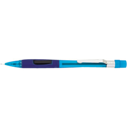Pentel Quicker Clicker Mechanical Pencil - 0.5 mm Lead - HB - Refillable - Transparent Blue Barrel - 1 Each