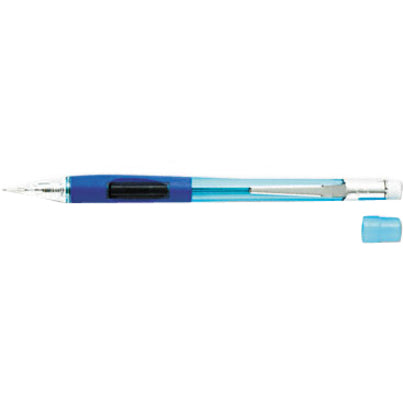 Pentel Quicker Clicker Mechanical Pencil - 0.5 mm Lead - HB - Refillable - Transparent Blue Barrel - 1 Each