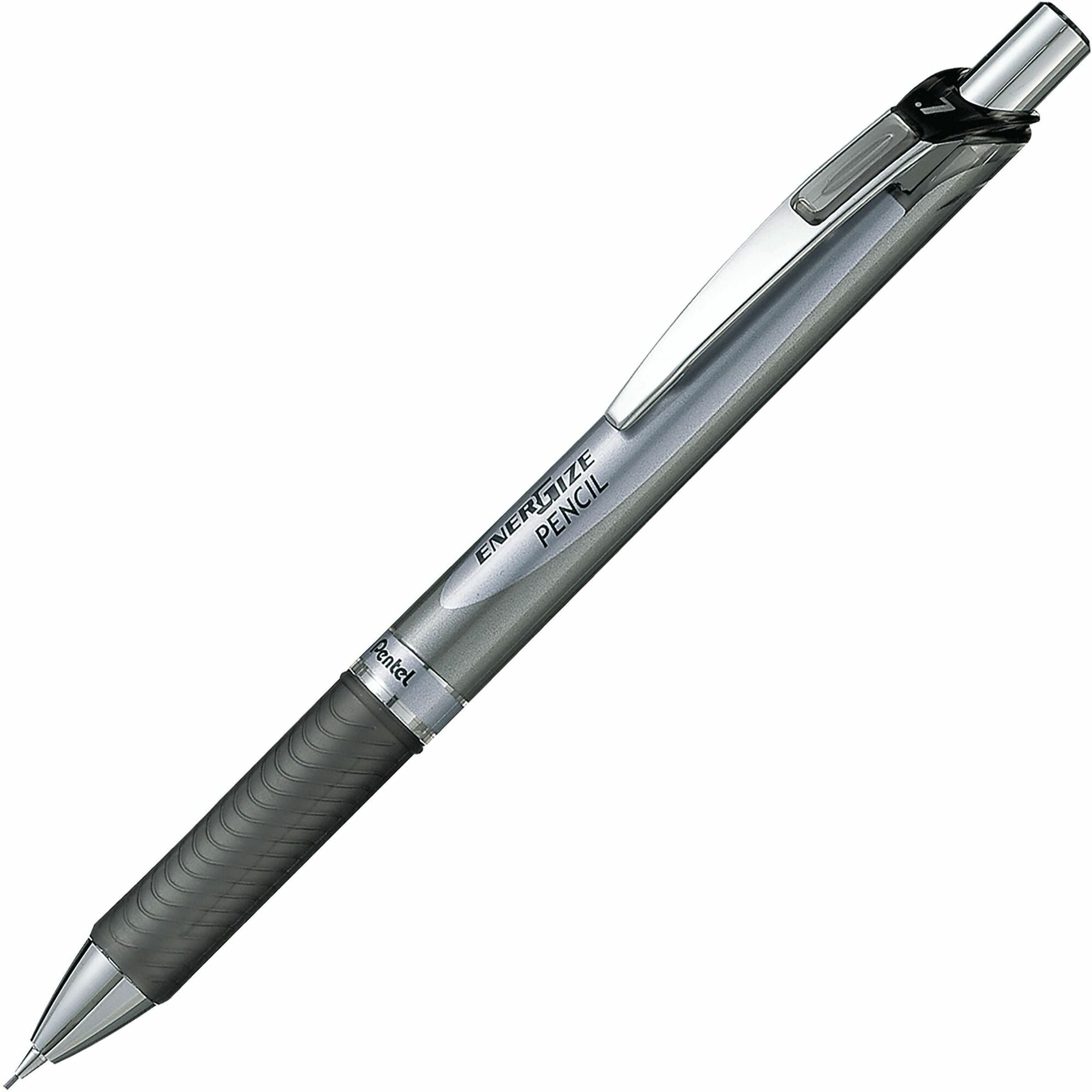 Pentel EnerGize Mechanical Pencils - 0.7 mm Lead - #2 - Refillable - Black Barrel - 1 Dozen