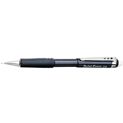 Pentel Twist-Erase III Mechanical Pencils - 0.9 mm Lead - #2 - Refillable - Black Barrel - 1 Each