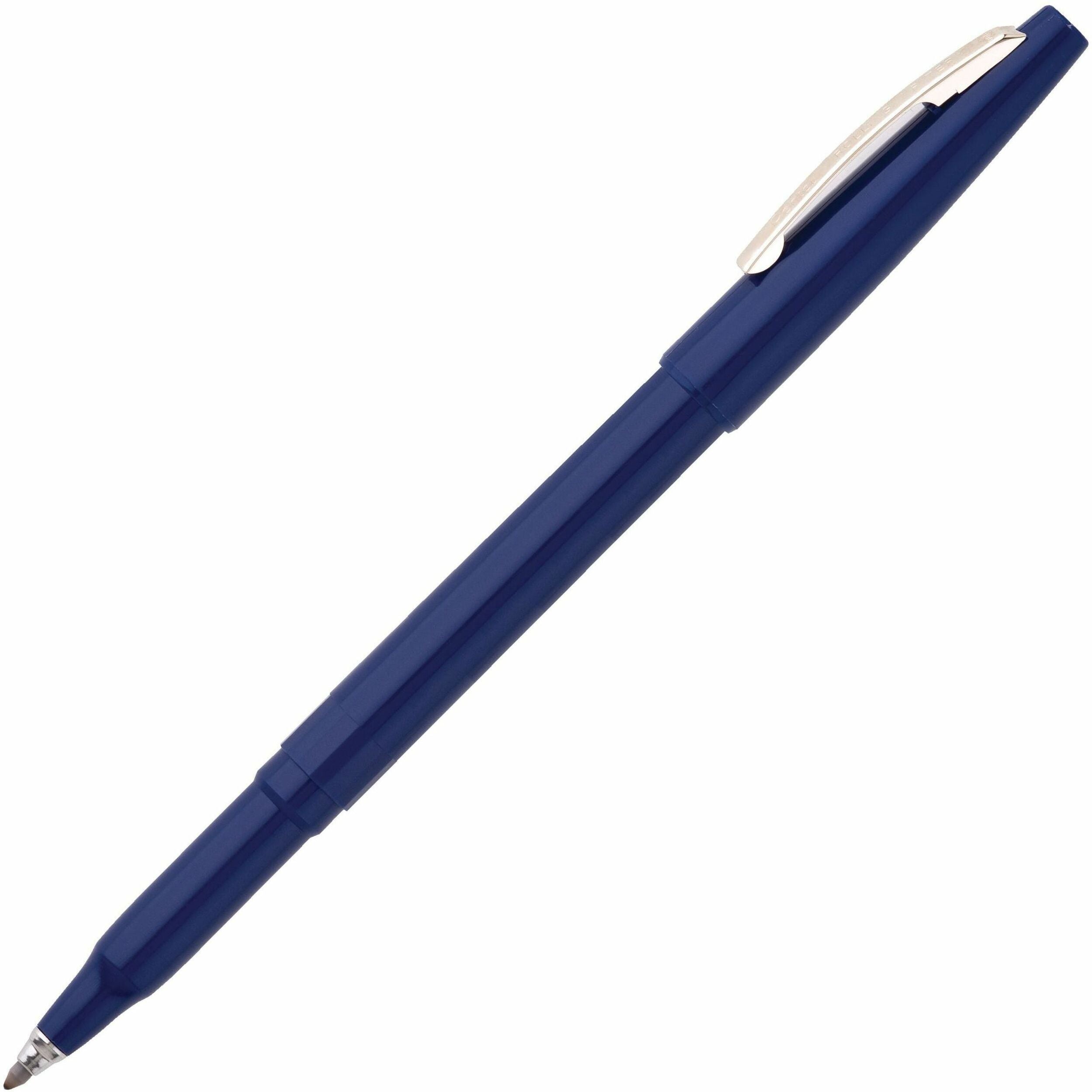 Pentel Rolling Writer Pens - 0.8 mm Medium Pen Point - Blue Ink - Blue Plastic Barrel - 1 Dozen