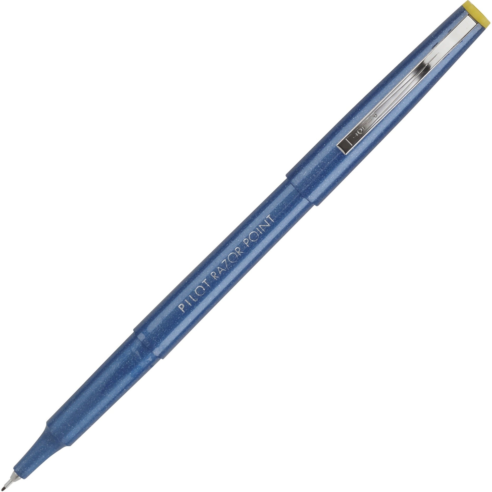 Pilot Marker Pens - 0.3 mm Extra Fine Pen Point - Blue Ink - Blue Plastic Barrel - Metal Tip - Writing - 1 Dozen