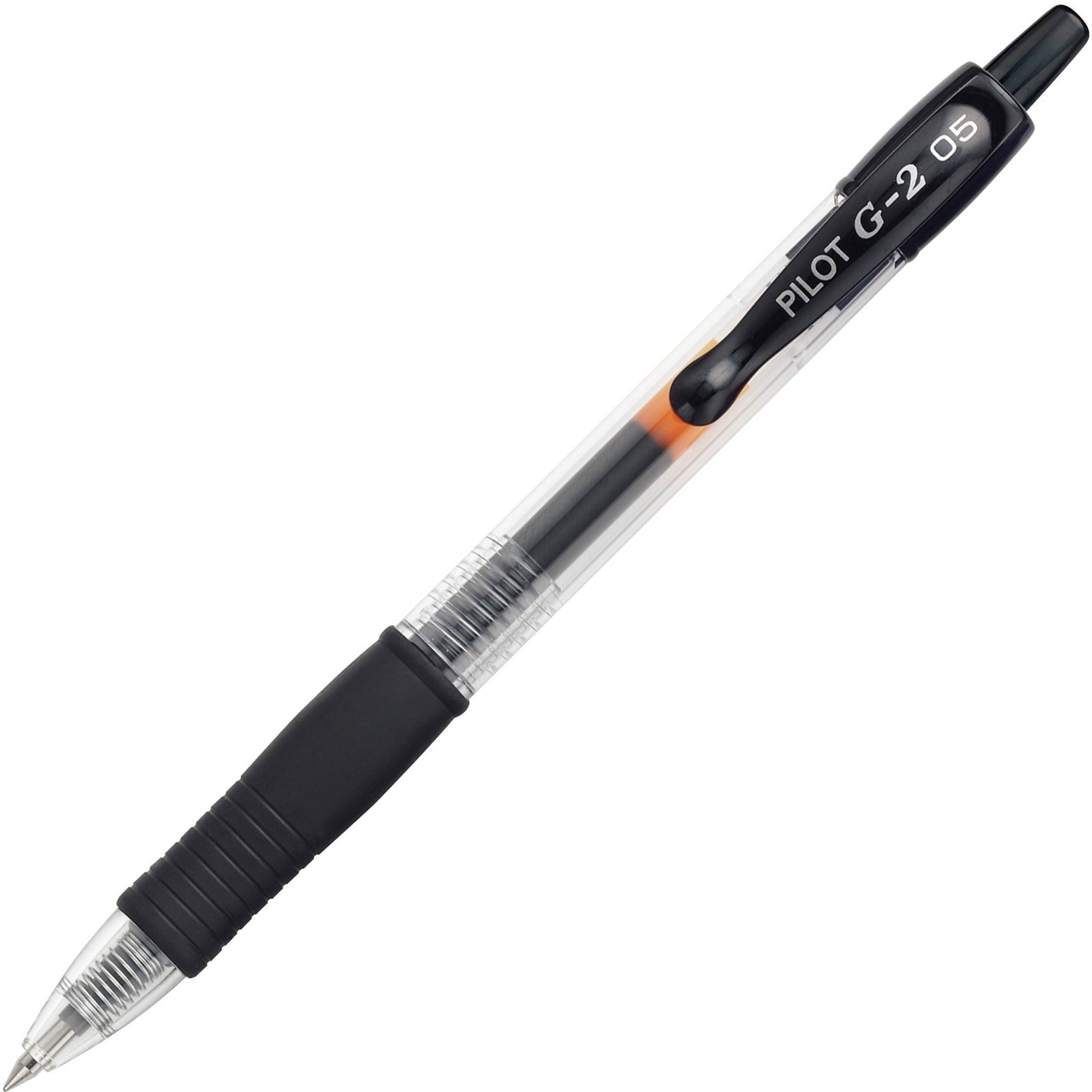 G2 Premium Gel Ink Retractable Pen - 0.5 mm Extra Fine Pen Point - Refillable - Retractable - Black Ink - Gel-based - Translucent Barrel - 1 Dozen
