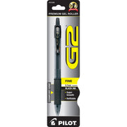G2 Premium Gel Ink Retractable Pen - 0.7 mm Fine Pen Point - Refillable - Retractable - Black Ink - Gel-based - Translucent Barrel - 1 Each